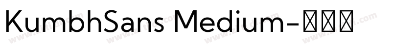 KumbhSans Medium字体转换